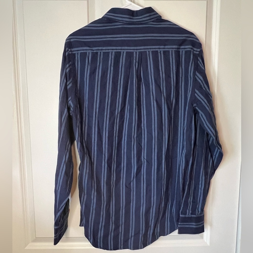 Men's Blue Striped Shirt - Picture 4 of 4